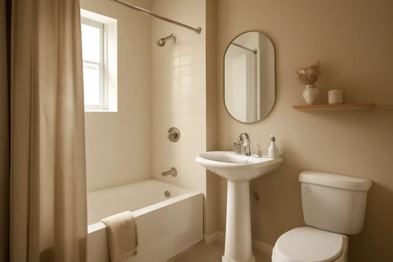 Bathroom Color Ideas for Small Spaces concept shown in a warm, thoughtfully layered interior.