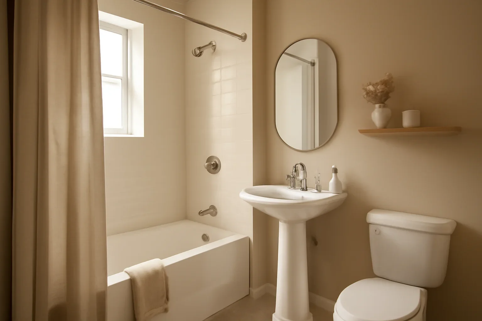 Bathroom Color Ideas for Small Spaces concept shown in a warm, thoughtfully layered interior.