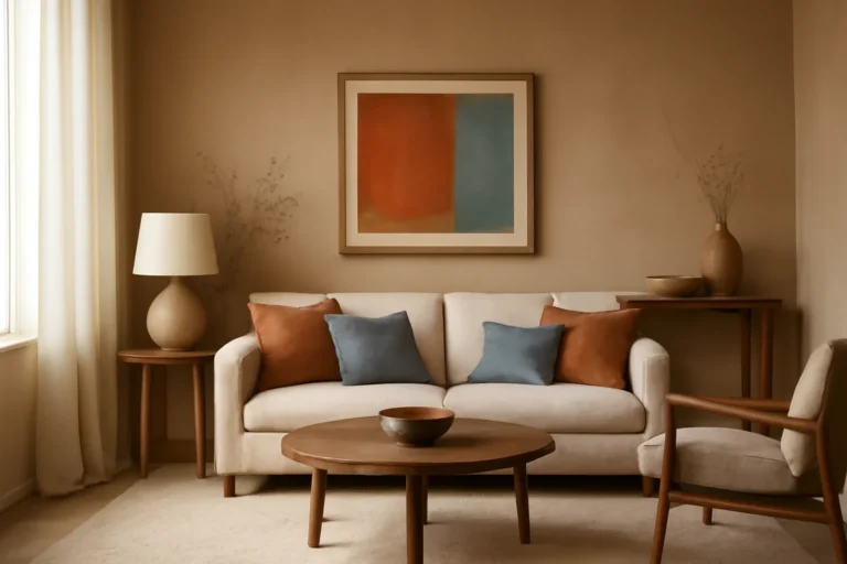 Complementary Color Scheme for Interior Design concept shown in a warm, thoughtfully layered interior.
