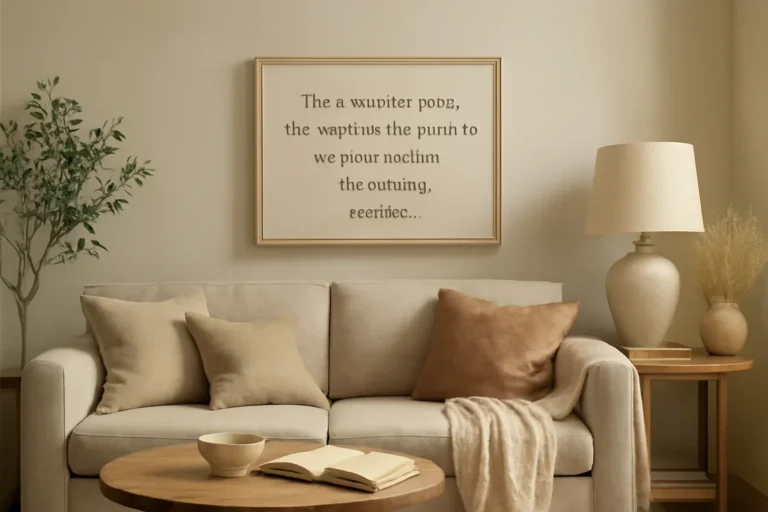 Interior Design Quotes That Actually Teach Something concept shown in a warm, thoughtfully layered interior.
