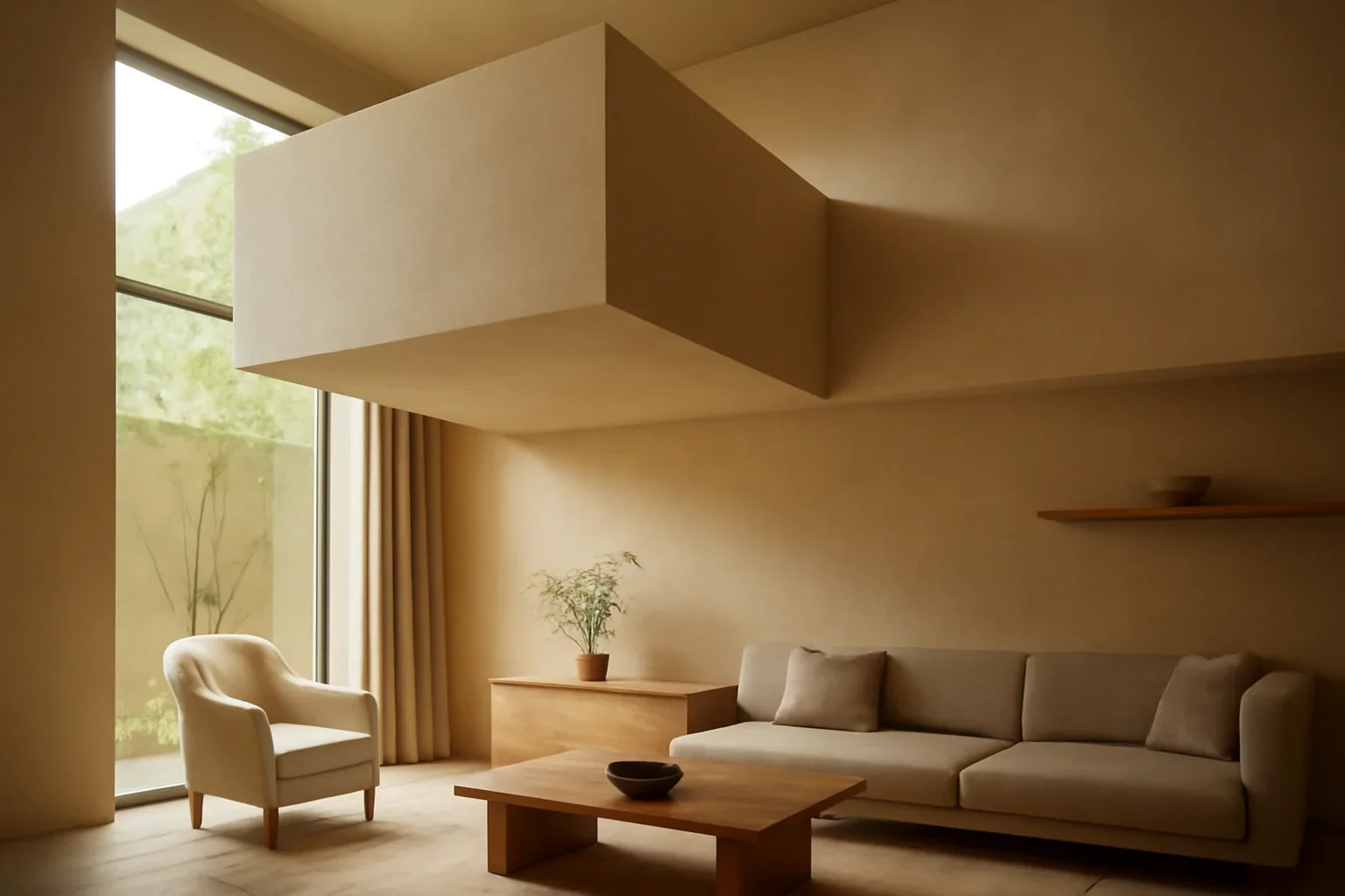 What Is Cantilever Architecture? concept shown in a warm, thoughtfully layered interior.