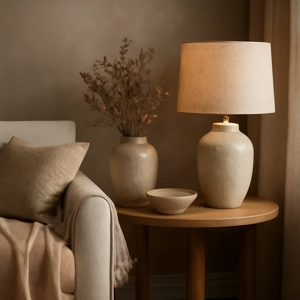 Close-up interior styling details that reflect the finish and mood of color consultation package.