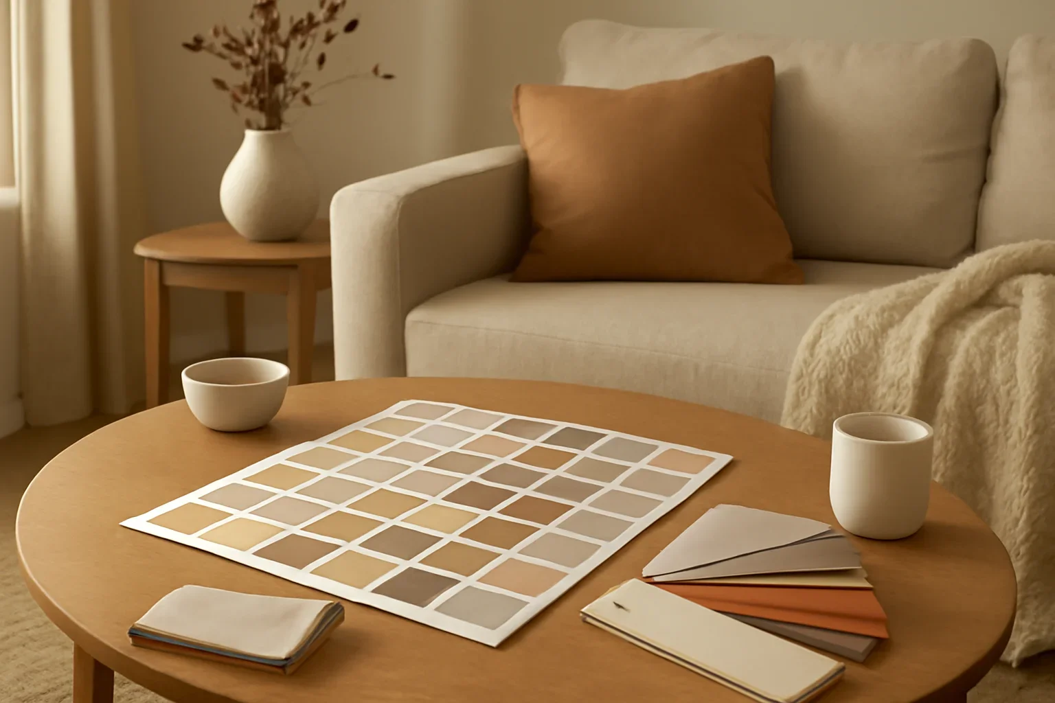 Color Consultation Package concept shown in a warm, thoughtfully layered interior.