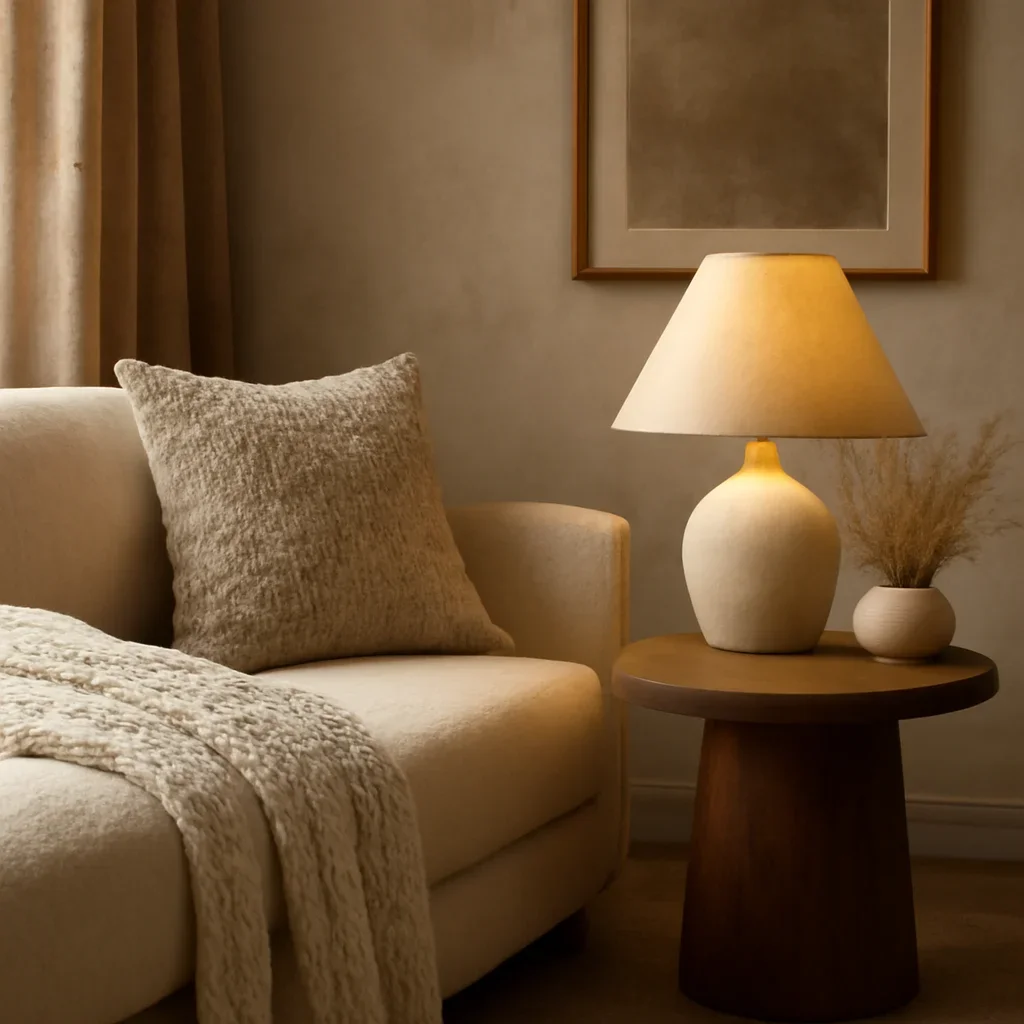 Close-up interior styling details that reflect the finish and mood of features.