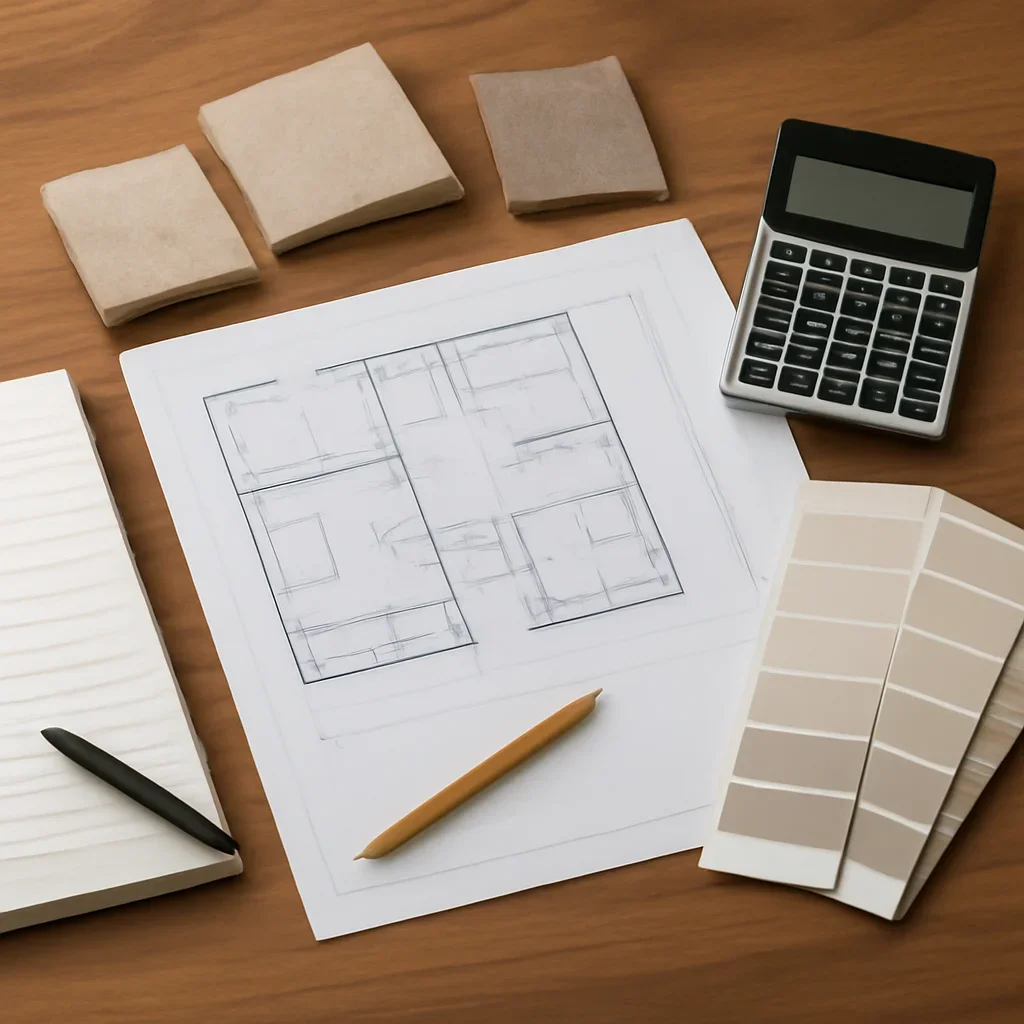 Interior design process tools used to shape a clear integrations plan.