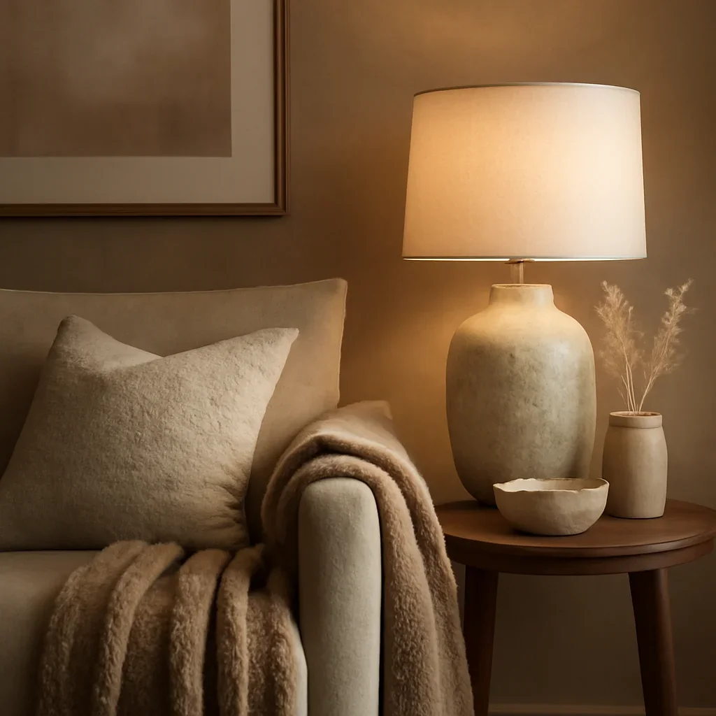 Close-up interior styling details that reflect the finish and mood of support.