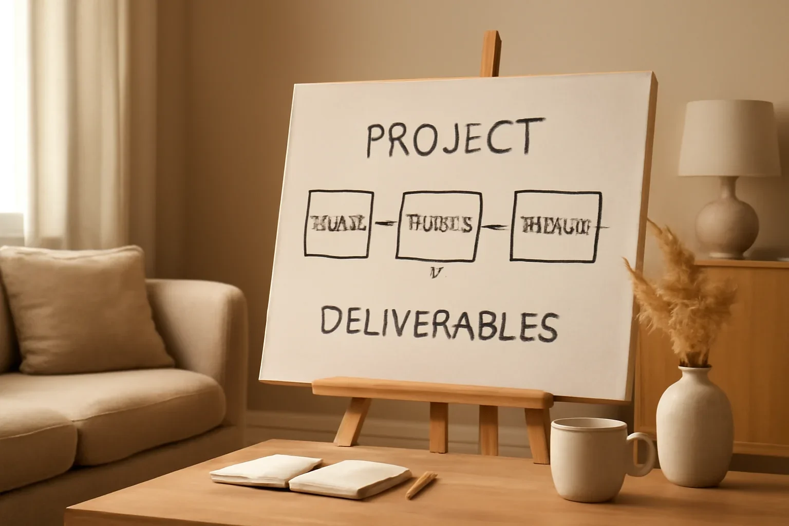 Project Process concept shown in a warm, thoughtfully layered interior.